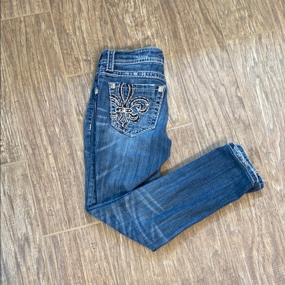 Miss me Women's Blue Embellished Jeans